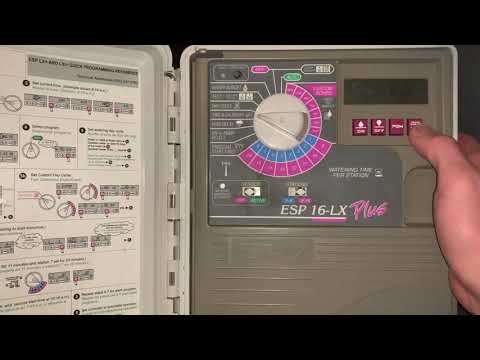 Rain Bird ESP LX Plus Irrigation Controller Programming