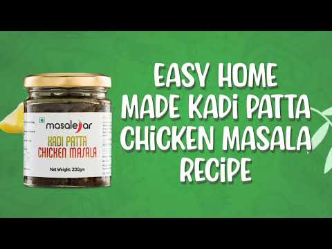 Masalejar Kadi Patta Chicken Masala | Ready to Cook Spice Mix | Chicken Masala | Kadi Patta | Just Mix & Cook | No MSG | (Pack of 1X100gm)