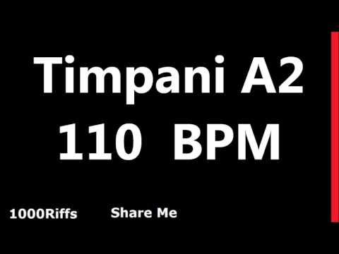 Timpani Metronome A2 : 110 BPM : Beats Per Minute