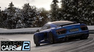 VR [Oculus Rift] Audi R8 V10 Plus Nordschleife Snow Drifting | Project Cars 2 Gameplay