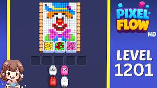Pixel Flow Level 1201 Solution Walkthrough