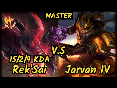 FLA Shrimp (REK'SAI) vs JARVAN IV - 15/2/9 KDA JUNGLE GAMEPLAY - BR Ranked MASTER