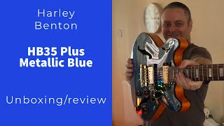 Video thumbnail for Harley Benton HB35 Plus Metallic Blue Unboxing & Review by Mark McCafferty Music