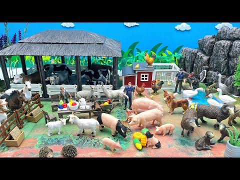 , title : 'New Barn Playset For Farm Animals | Diorama Country Animals Cow Chicken Pig Sheep 농장 만들기'