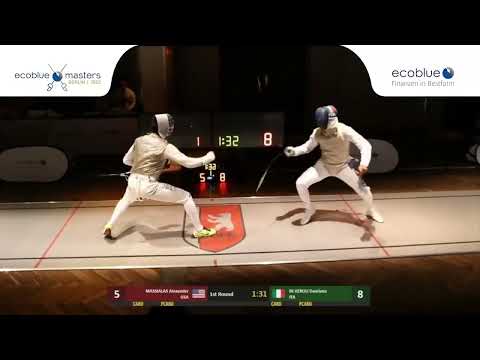 Ecoblue Masters 2023 SMF - L8 - Alex Massialas USA v Damiano Di Veroli ITA