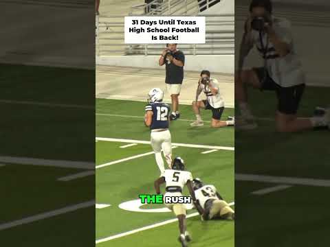 Posting 1 play every day until Texas High School Football is back! 31 Days left!