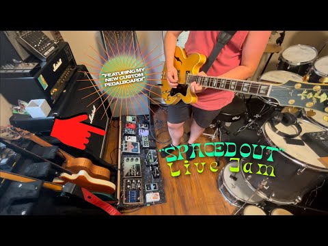 Spaced Out (Live Jam) Featuring my new custom pedalboard