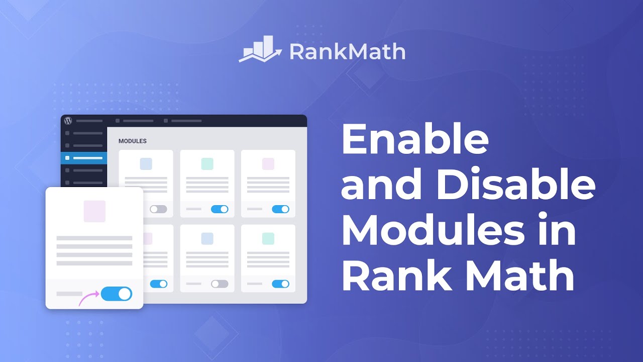 How To Enable & Disable Modules in Rank Math - Rank Math SEO