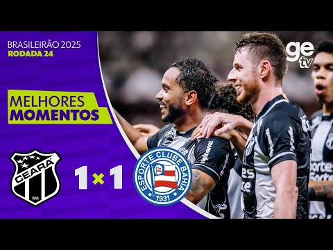 Gols e lances de Ceará x Bahia