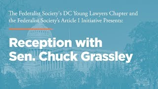 Click to play: Reception with Senator Chuck Grassley