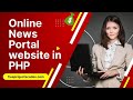 Online News Portal website in PHP