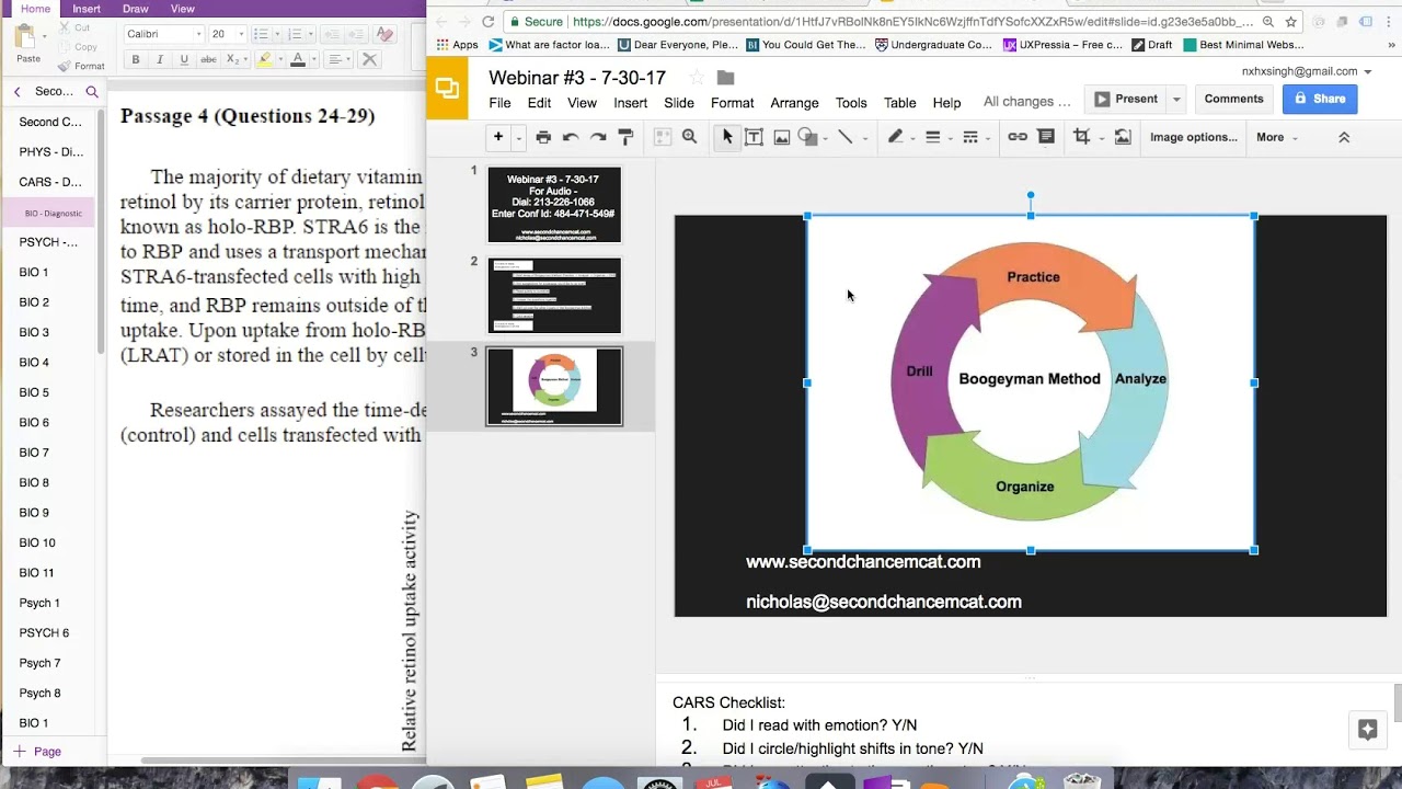 MCAT Science Passage Breakdown