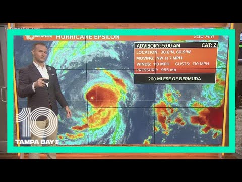 Hurricane Epsilon weakens to Category 2, expected to bring tropical storm conditions to Bermuda