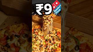 ₹9 Domino’s Pizza 🍕😋 Dominos coupon code today #pizza #shorts #viralvideo