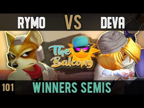 Melee @ the Balcony 101 - Winners Semis ft. Devastation (Sheik, Marth) VS Rymo (Fox)