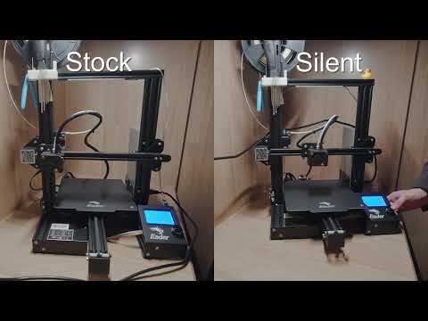 Ender 3 Pro Stock VS Silent Borad