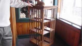 preview picture of video 'Treasure Potts: Oak Revolving Bookcase'