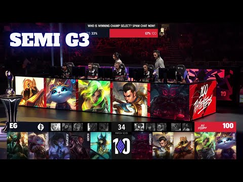 100 vs EG - Game 3 | Semi Finals S12 LCS Summer 2022 | 100 Thieves vs Evil Geniuses G3