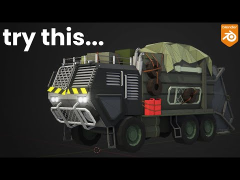 Simple Guide to Texturing Low Poly Assets (Blender)