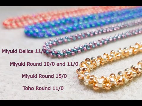 Simple chain with miyuki and toho for begginers