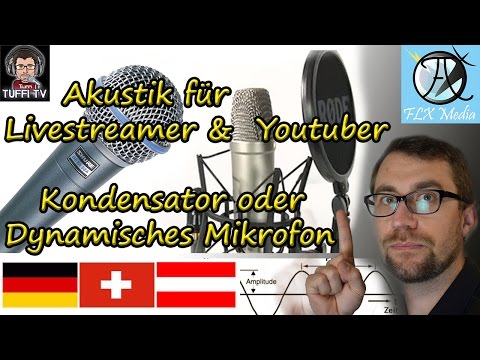 Equipment für Livestreamer: Großmembran Kondensator oder dynamisches Mikrofon [GER 1080]