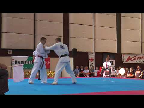 Andrei Luzin vs. Ivan Aksenenko. 32 European Weight Category Karate Championships