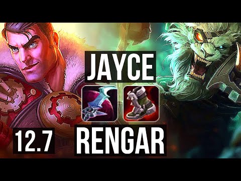JAYCE vs RENGAR (TOP) | 1.8M mastery, 1200+ games, 6/1/2 | EUW Diamond | 12.7