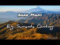 Lagu Karo Hits Lirik Lagu Karo Anak Mami Egi Suranta Ginting