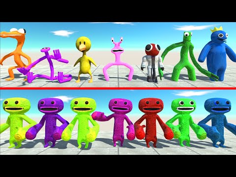 Rainbow Jumbo Josh VS Rainbow Friends - Animal Revolt Battle Simulator