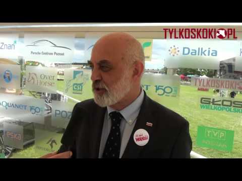 Prezes PZJ Łukasz Abgarowicz podczas CSI3* Poznań 2014