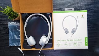 Lenovo 100 Stereo Analog Headset | Unboxing