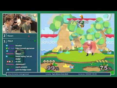 N.E. Melee Arcadian 6 - Rasen (Sheik) vs. JNaut (Fox) - SSBM WSF