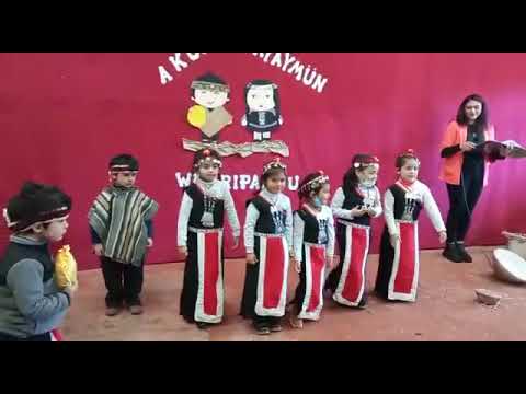 la ñuke mapu/ danza mapuche prebasica/ Escuela Rural Cayumapu
