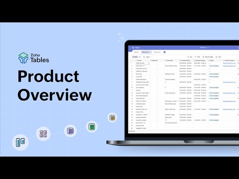 Zoho Tables | Work Management Software | Product Overview