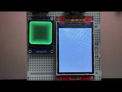 ILI9341 driven 2.2inch LCD was much faster than ST7789 driven 13inch connected to ESP32S through SPI