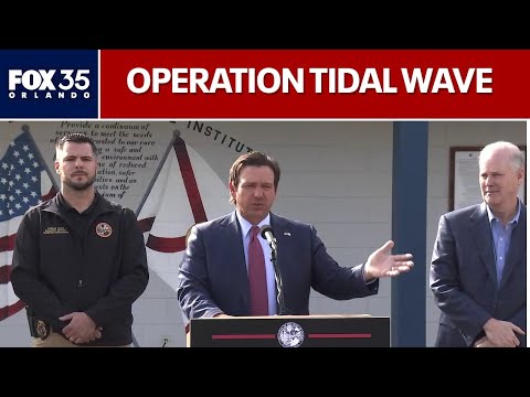 Gov. DeSantis speaks at Deportation Depot | FULL
