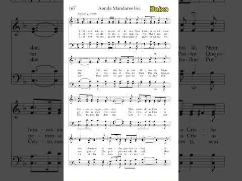 Aonde Mandares Irei | Baixo 🎹