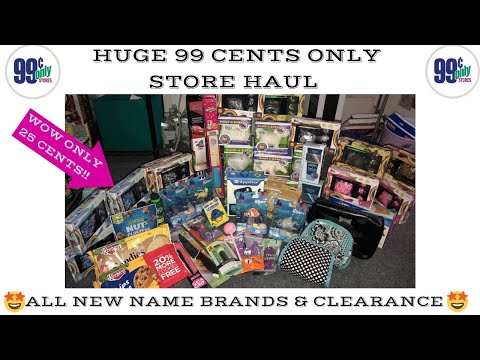 HUGE 99 CENTS ONLY STORE HAUL|ALL NEW NAME BRAND FINDS 💃MUST SEE CLEARANCE SCORE 💃♥️ Video