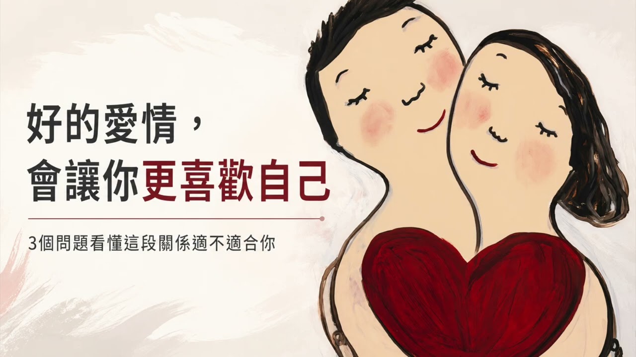 好的愛情，會讓你更喜歡自己：3個問題看懂這段關係適不適合你【一天聽一點260719】