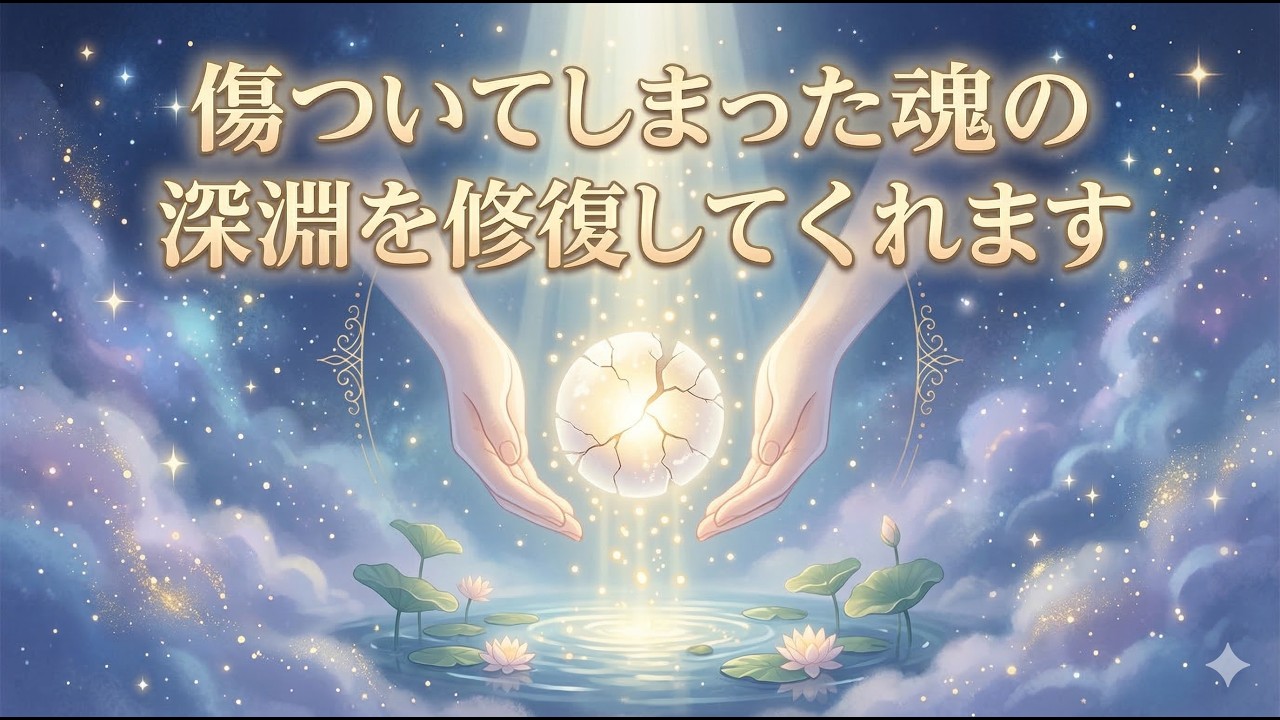 傷ついてしまった魂の深淵を修復してくれます
