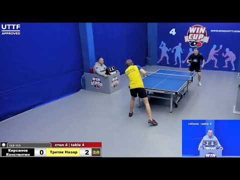 20:30 Кирсанов Константин 3-0 Третяк Назар  стол 4  Юг-3  16.01.21
