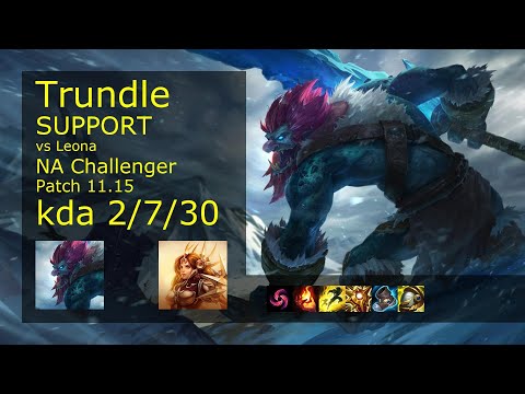Trundle Support & Kai'Sa vs Leona & Ziggs - NA Challenger 2/7/30 Patch 11.15 Gameplay