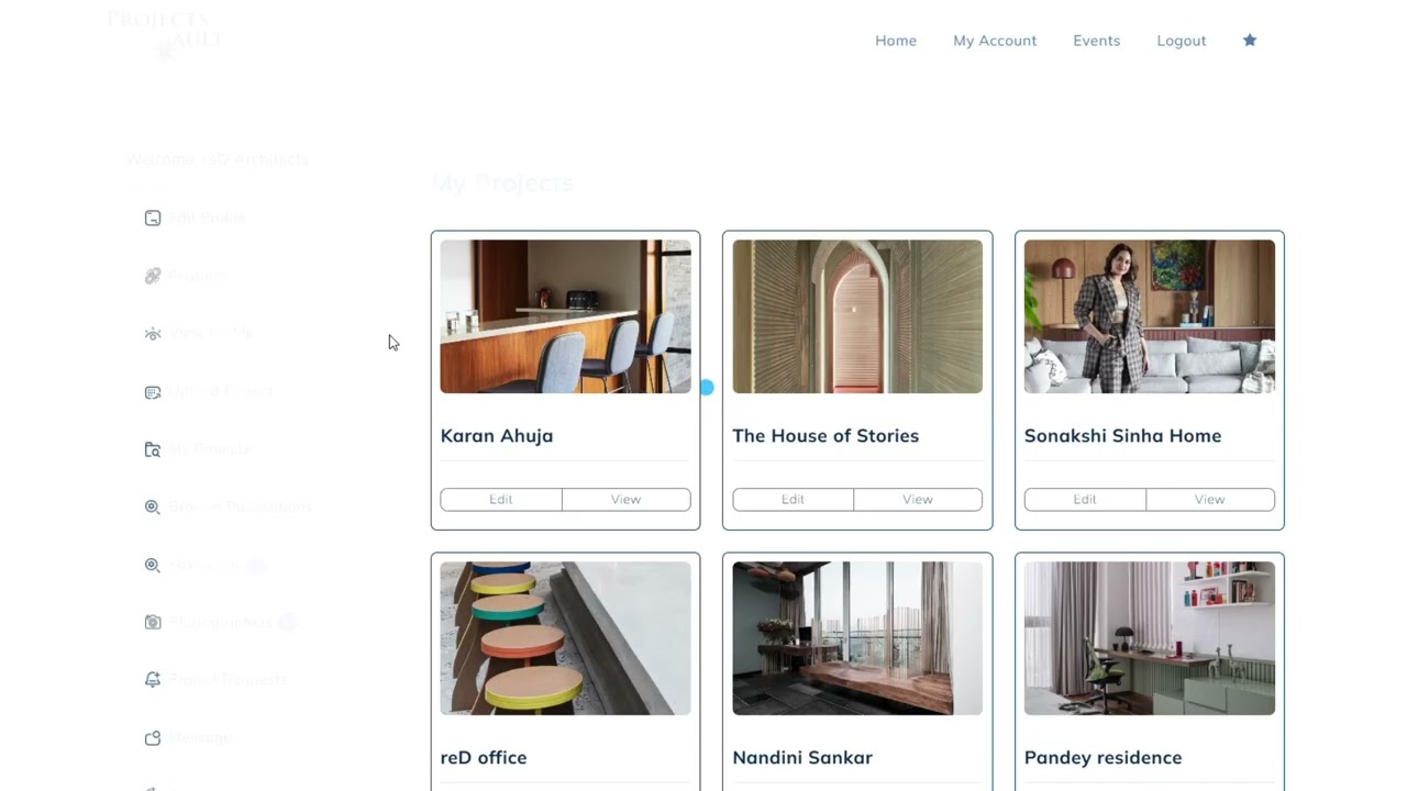 What to do after registering on Projects Vault as a Designer?