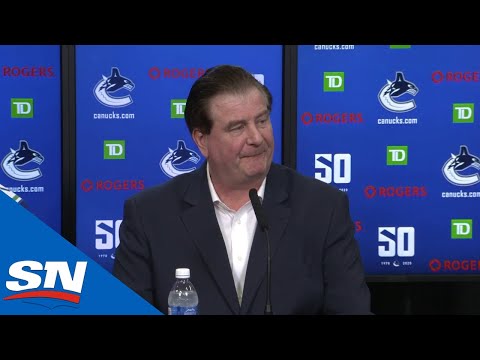 Vancouver Canucks' Jim Benning And Tyler Myers Address Media After Signing