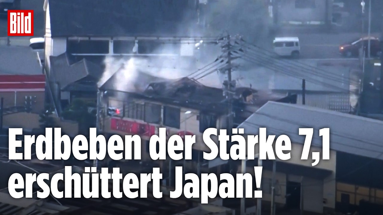 Schweres Erdbeben erschüttert Japan: Heftige Schäden befürchtet! Mindestens 50 Verletzte!