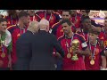 Trump Booed At World Cup As He Presents Spain FIFA Trophy Then Lingers For Lifting Ceremony