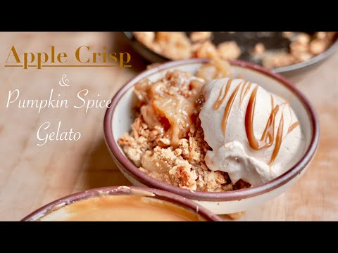 Apple Crisp & Pumpkin Spice Gelato