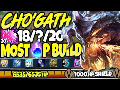 BEYOND BROKEN 6500+HP & 1000 SHIELD! Most OP CHOGATH SEASON 10 BUILD! Best LoL Cho'Gath s10 Gameplay