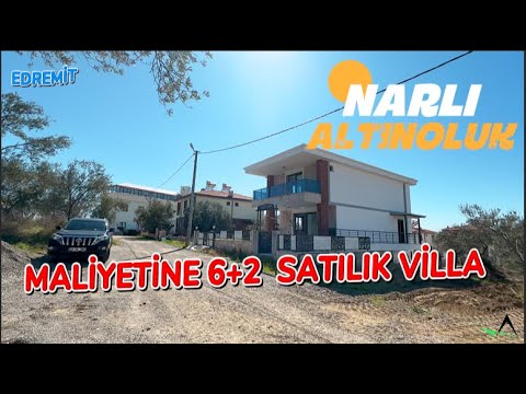 VILLA FOR THE PRICE OF AN APARTMENT IN EDREMİT! 6+2 VILLA FOR SALE WITH SEA VIEW, 350 METERS FROM...