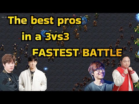 GOD TIER 3VS3! Bisu + Gensay + Jaedong vs Brain + Shuttle + Soulkey! part 1